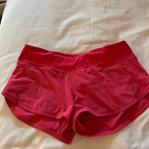 Pink speed up shorts 2.5 inch